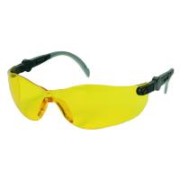 Beskyttelsesbrille, THOR Vision, One size, gul, PC, antirids, justerbare stænger, flergangs