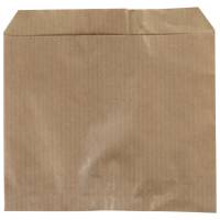 Brødpose, 11x10,5x10,5cm, brun, papir, uden rude