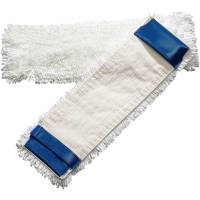 Tør-, fugt- og vådmoppe, TenHy Mighty, hvid, polyester/viskose, 40 cm, med lommer
