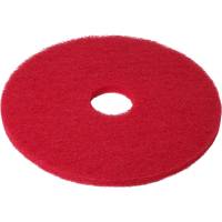Gulvrondel, 18", Ø457mm, rød, genanvendt PET fiber, til daglig rengøring