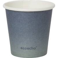 Kaffebæger, Duni Ecoecho, 4,8cm, Ø3,5cm, 5,5 cl, blå, pap/PLA *Denne vare tages ikke retur*