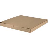 Pizzaæske, Ecobox, 32x32x3cm, brun, pap, uden tryk *Denne vare tages ikke retur*