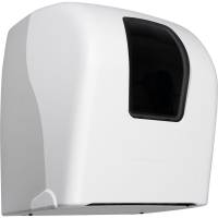 Dispenser, Classic Recycled, 23x31x33cm, hvid, plast, h&aring;ndkl&aelig;deruller, m. rude