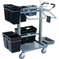 Affaldsvogn, Tina Trolleys, s&oslash;lv, til kildesortering *Denne vare tages ikke retur*