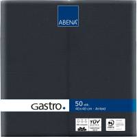 Middagsserviet, ABENA Gastro, 1/8 fold, 40x40cm, sort, airlaid
