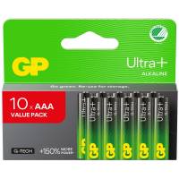 Batteri, GP Ultra Plus, Alkaline, AAA, 10-pak