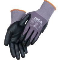 Fingerdyppet nitrilhandske, THOR Flex Tech, 8, sort, nitril/polyester