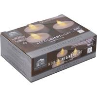 LED fyrfadslys, ekstra, 4,5cm, &Oslash;4cm, hvid, plast, 12 stk. genopladelige, med pulserende flamme