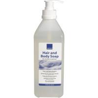 Hår- og Bodyshampoo, ABENA, 600 ml, uden farve og parfume