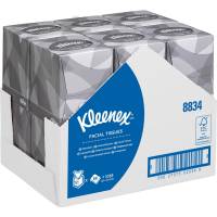 Ansigtsservietter, Kimberly-Clark Kleenex, 2-lags, 30,8x23,4cm, hvid, 100% nyfiber *Denne vare tages ikke retur*