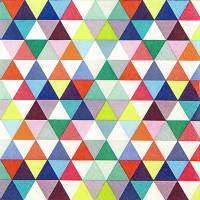 Frokostserviet, 3-lags, 1/4 fold, 33x33cm, flerfarvet, 100% nyfiber, caleidoscope