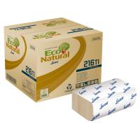 Dispenserserviet, T3 Eco Natural, 2-lags, 16,3x23,5cm, sand, 100% genbrugspapir