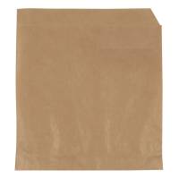 Burgerlomme, 14x14cm, brun, papir/pergament, lille