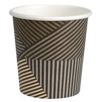 Kaffebæger Lines, ABENA Gastro, 6cm, Ø6,2cm, 10 cl, 12 cl, brun, pap/PE, 4 oz