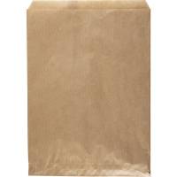Brødpose, 28x21cm, brun, papir, uden rude