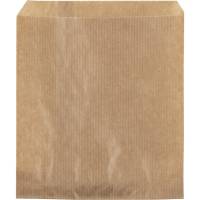 Brødpose, 17x14cm, brun, papir, uden rude