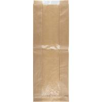 Rudepose, 14x38x7cm, brun, papir, med rude, med sidefals