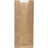 Rudepose, 16x38x7cm, brun, papir, med rude, med sidefals