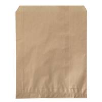 Brødpose, 28x17cm, brun, papir, uden rude