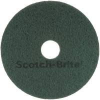 Gulvrondel, 3M Scotch-Brite, 14", Ø355mm, grøn, 85 mm, polyester/RPET, til rengøring og polering *Denne vare tages ikke retur*