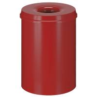 Brandhæmmende affaldsspand, rød, metal, 30 l *Denne vare tages ikke retur*