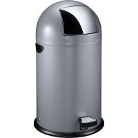 Pedalspand, EKO Kick-can, gr&aring;, st&aring;l, 33 l, inderspand i metal, ildd&aelig;mpende *Denne vare tages ikke retur*