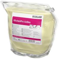 Rengørings- og desinfektionsmiddel, Ecolab KitchenPro Azides, 2 l, uden klor, farve og parfume