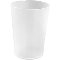 Flergangsdrikkeglas, ABENA Gastro, 9,5cm, Ø6,7cm, 20 cl, 24 cl, frosted hvid, PP