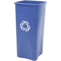 Affaldsspand, Rubbermaid, 87 l, blå, PE, 87 l, med sækkeholder og til tungt affald *Denne vare tages ikke retur*