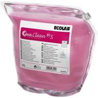 Sanitetsrengøring, Ecolab Oasis Clean 61 S, 2 l, sur/kalkhæmmende, med farve og parfume