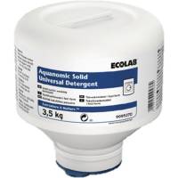 Vaskepulver, Ecolab Aquanomic Solid Universal Detergent, hvidt, uden farve og parfume, 3,5 kg *Denne vare tages ikke retur*