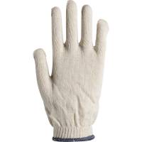 Tekstil handske, 10, hvid, bomuld/polyester, inderhandske