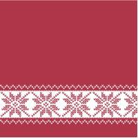 Frokostserviet , Christmas Mood, 3-lags, 1/4 fold, 32x32cm, flerfarvet, nyfiber