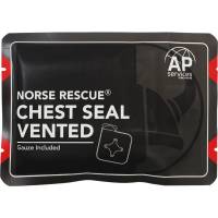 Chest seal, Norse Rescue, 15x15cm, til brystkasse, ventileret  *Denne vare tages ikke retur*