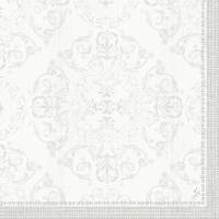 Middagsserviet, Dunilin, Opulent White, 1/4 fold, 40x40cm, hvid *Denne vare tages ikke retur*