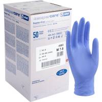 Steril undersøgelseshandske, Sempercare Velvet, M, lavendelblå, nitril, pudderfri *Denne vare tages ikke retur*