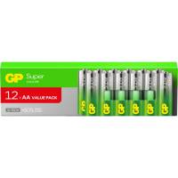 Batteri, GP Super, Alkaline, AA, 12-pak