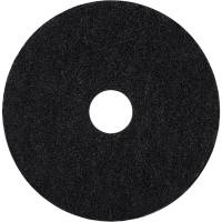 Gulvrondel, 12", Ø305mm, sort, genanvendt PET fiber, til grovere vådskuring
