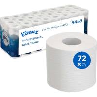 Toiletpapir, Kimberly-Clark Kleenex, 3-lags, 24,38m x 9,38cm, Ø10,4cm, hvid, blandingsfibre