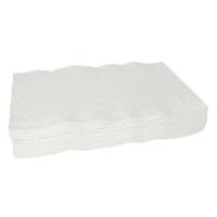 Papirvaskeklud, Abena, 3-lags, plain, 19x19cm, hvid, engangs