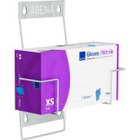 Handskestativ, ABENA Flexi rack, 12,5cm x 260x197mm, sølv, rustfrit stål, til 1 æske, justerbar