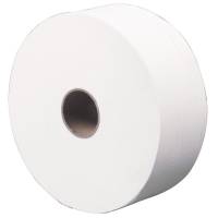 Jumborulle, ABENA Care-Ness Excellent, 2-lags, Midi, 380m x 9cm, &Oslash;26cm, hvid, nyfiber