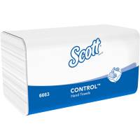 Håndklædeark, Kimberly-Clark Scott, 1-lags, Z-fold, 31,5x21,5cm, 10,5 cm, hvid, blandingsfibre