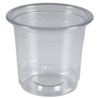 Plastbæger, ABENA Cater-Line, TowerPac, 5,5cm, Ø6,23cm, 90 ml, klar, RPET, med skruebund