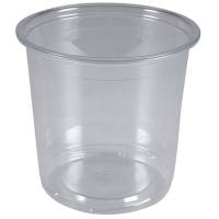 Plastbæger, ABENA Cater-Line, TowerPac, 8,5cm, Ø9cm, 300 ml, klar, RPET, med skruebund