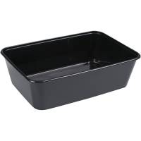 Plastbakke, 17,5x11,9x5,2cm, 650 ml, 650 ml, sort, PP, 1-rums