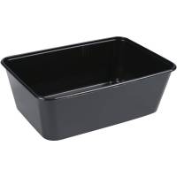 Plastbakke, 17,5x11,9x5,9cm, 750 ml, 750 ml, sort, PP, 1-rums