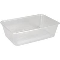 Plastbakke, 17,5x11,9x5,2cm, 650 ml, 650 ml, klar, PP, 1-rums *Denne vare tages ikke retur*