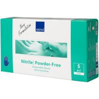 Engangshandske, ABENA Ultra sensitive, S, blå, nitril, pudderfri