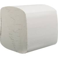 Toiletpapir i ark, Kimberly-Clark Hostess, 2-lags, V-fold, 18,6x11cm, hvid, genanvendt papir